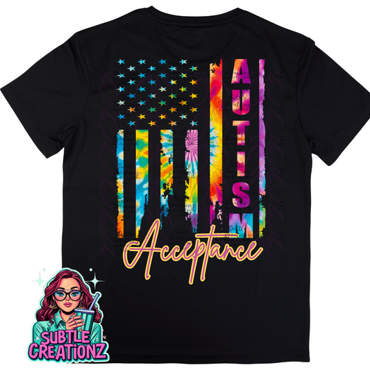 Autism Acceptance Flag T-Shirt