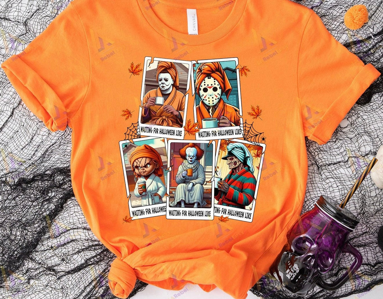Adult Size Waiting For Halloween T-Shirt