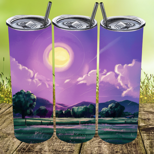Purple Sunset at The Farm Tumbler