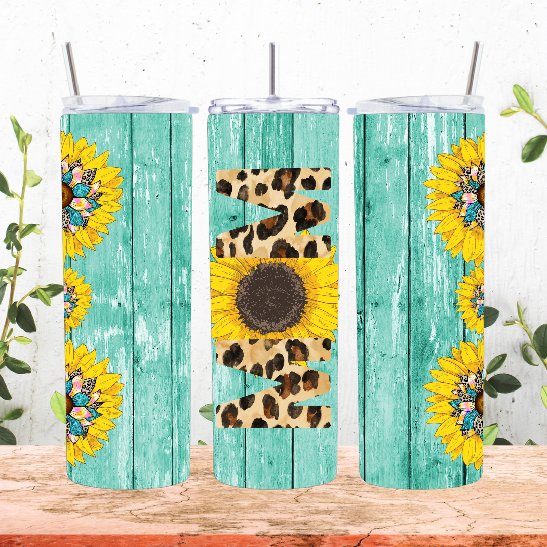 Teal Mom Tumbler