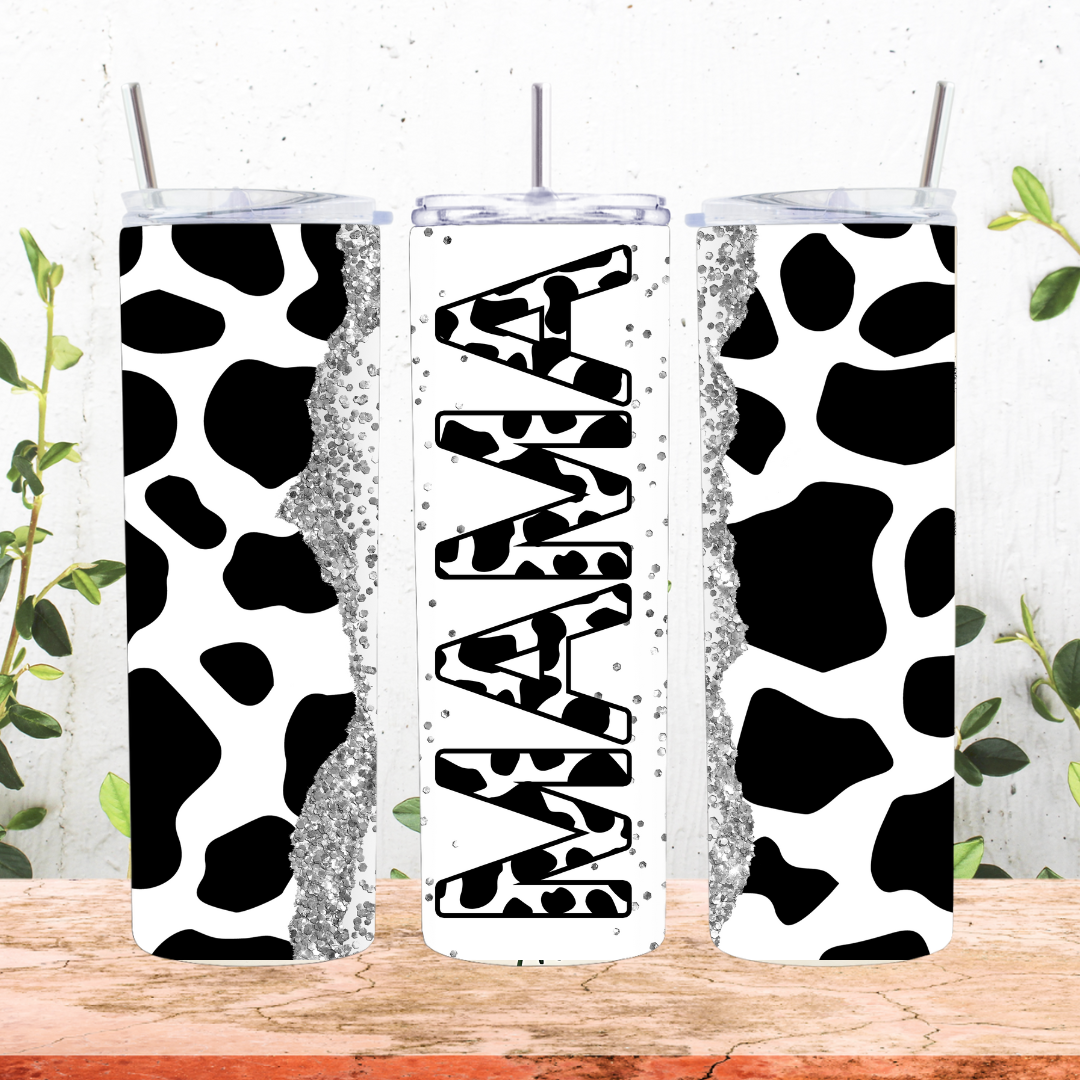 Cow Print Mama Tumbler