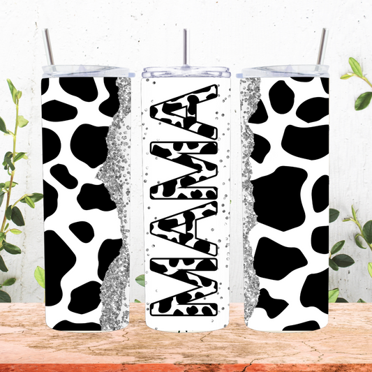 Cow Print Mama Tumbler
