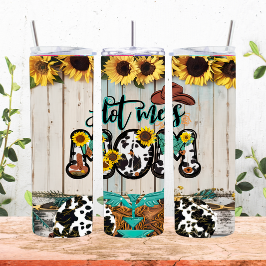 Hot Mess Mom Tumbler