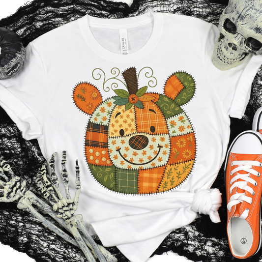 Adult Size Bear Pumpkin T-Shirt
