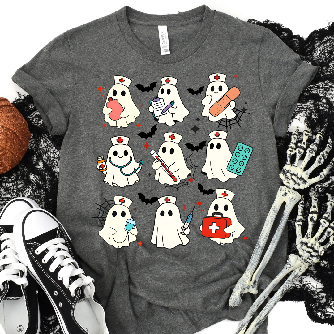 Adult Size Nurse Ghosts T-Shirt
