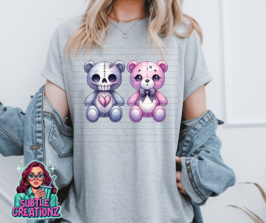 Kawaii-Goth Bears T-Shirt